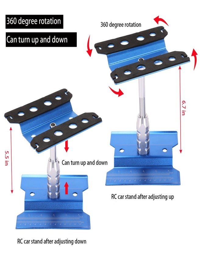 Kimapeso RC Car Repair Work Stand 532 PCS RC Repair Tool Screws Set Kit 360 Degree Rotation RC Repair Station Screwdrivers Screws Pallet Kit for 1/8 1/10 1/12 1/16 1/18 RC Crawler Truck Buggy Tool Set - Image 2